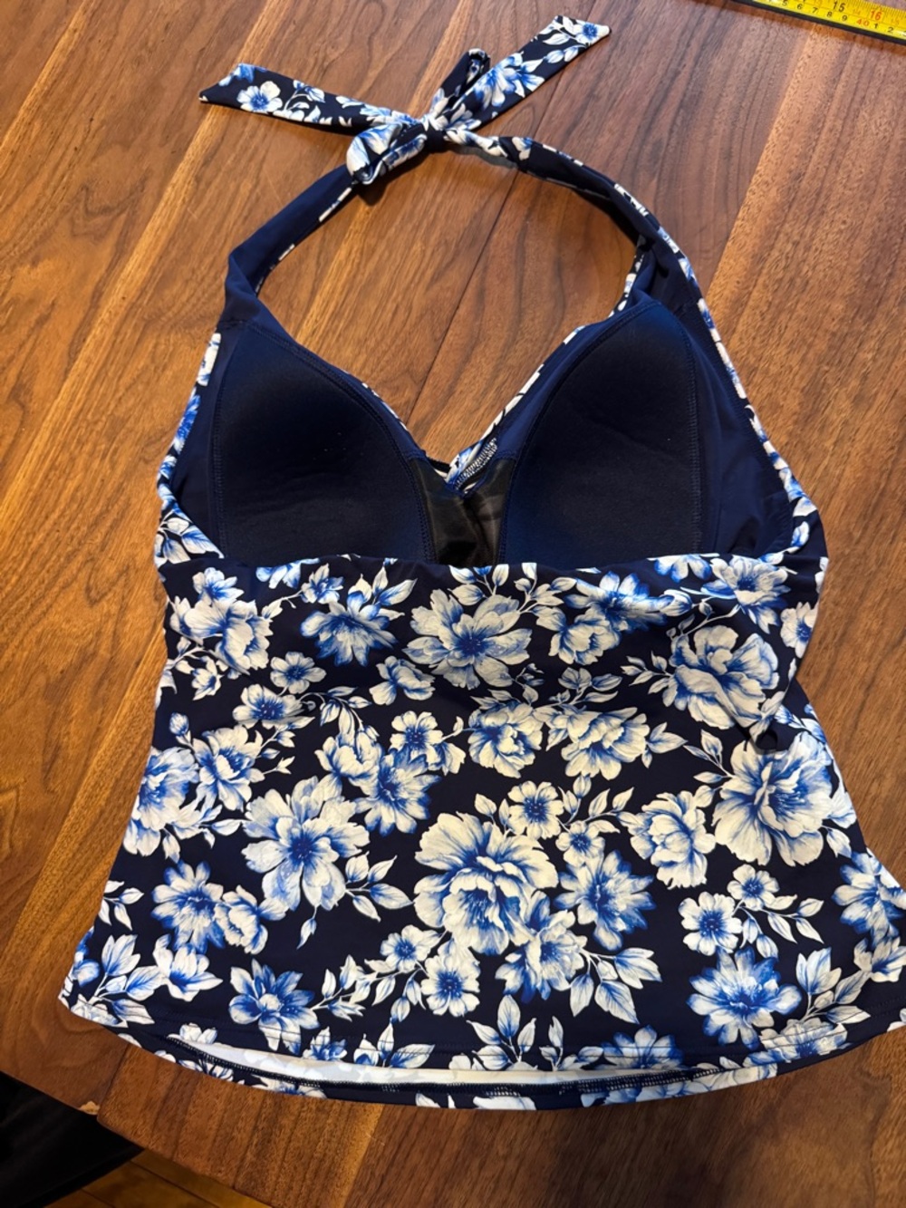 Land’s End Tankini Top with twisted front and matching Swim Skirt NWOT Sz 12 - Picture 8 of 14